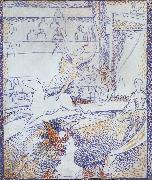 Georges Seurat Study for Circus oil painting reproduction